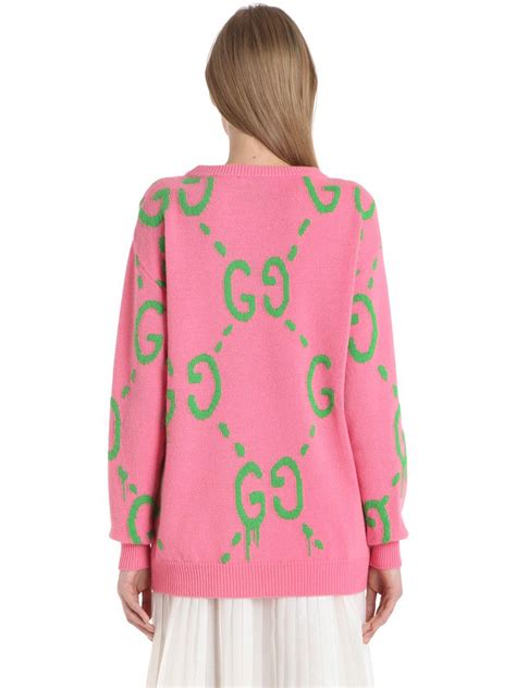 gucci pink maison sweater